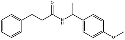 N-[1-(4-methoxyphenyl)ethyl]-3-phenylpropanamide,199325-88-7,结构式