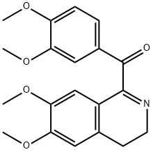 (6,7-dimethoxy-3,4-dihydroisoquinolin-1-yl)-(3,4-dimethoxyphenyl)methanone Struktur