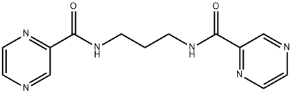 N-[3-(pyrazine-2-carbonylamino)propyl]pyrazine-2-carboxamide Structure