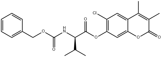 (6-chloro-3,4-dimethyl-2-oxochromen-7-yl) (2R)-3-methyl-2-(phenylmethoxycarbonylamino)butanoate|