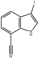 3-碘-1H-吲哚-7-腈,2170826-58-9,结构式