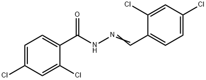 2,4-dichloro-N-[(E)-(2,4-dichlorophenyl)methylideneamino]benzamide Structure