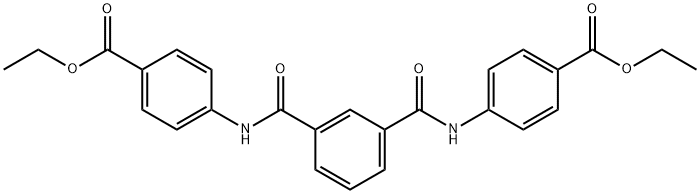 ethyl 4-[[3-[(4-ethoxycarbonylphenyl)carbamoyl]benzoyl]amino]benzoate Structure