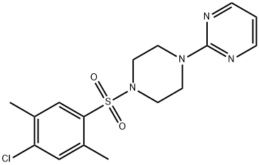 2-[4-(4-chloro-2,5-dimethylphenyl)sulfonylpiperazin-1-yl]pyrimidine Struktur