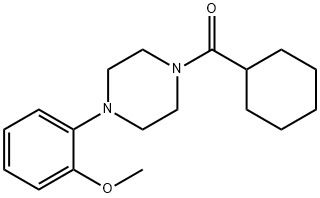 cyclohexyl-[4-(2-methoxyphenyl)piperazin-1-yl]methanone Structure