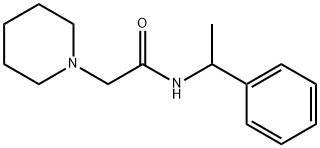 N-(1-phenylethyl)-2-piperidin-1-ylacetamide,293310-00-6,结构式