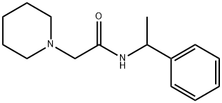 N-(1-phenylethyl)-2-piperidin-1-ylacetamide Structure