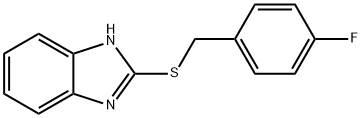 2-[(4-fluorophenyl)methylsulfanyl]-1H-benzimidazole Structure