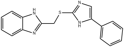 296791-07-6 2-[(5-phenyl-1H-imidazol-2-yl)sulfanylmethyl]-1H-benzimidazole