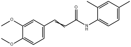 (E)-3-(3,4-dimethoxyphenyl)-N-(2,4-dimethylphenyl)prop-2-enamide Structure