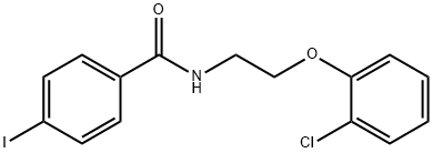 N-[2-(2-chlorophenoxy)ethyl]-4-iodobenzamide Struktur