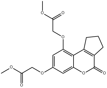 301304-69-8 methyl 2-[[9-(2-methoxy-2-oxoethoxy)-4-oxo-2,3-dihydro-1H-cyclopenta[c]chromen-7-yl]oxy]acetate