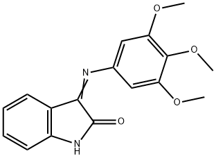 3-(3,4,5-trimethoxyanilino)indol-2-one,301352-66-9,结构式