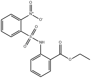 ethyl 2-[(2-nitrophenyl)sulfonylamino]benzoate,30149-63-4,结构式