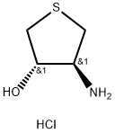 (3S,4S)-4-氨基四氢噻吩-3-醇盐酸盐 结构式