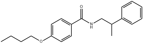 4-butoxy-N-(2-phenylpropyl)benzamide Structure