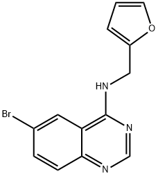 6-bromo-N-(furan-2-ylmethyl)quinazolin-4-amine Structure