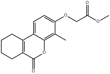 methyl 2-[(4-methyl-6-oxo-7,8,9,10-tetrahydrobenzo[c]chromen-3-yl)oxy]acetate Structure