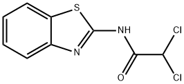 N-(1,3-benzothiazol-2-yl)-2,2-dichloroacetamide,3089-86-9,结构式