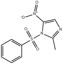 1-(benzenesulfonyl)-2-methyl-5-nitroimidazole Struktur