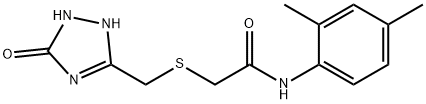 N-(2,4-dimethylphenyl)-2-[(5-oxo-1,2-dihydro-1,2,4-triazol-3-yl)methylsulfanyl]acetamide|