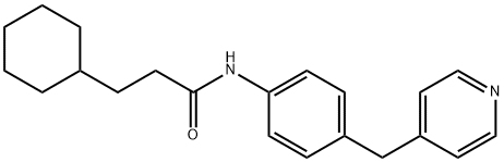 3-cyclohexyl-N-[4-(pyridin-4-ylmethyl)phenyl]propanamide|