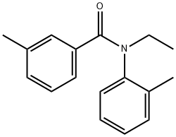 N-ethyl-3-methyl-N-(2-methylphenyl)benzamide 结构式