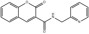 2-oxo-N-(pyridin-2-ylmethyl)chromene-3-carboxamide Structure