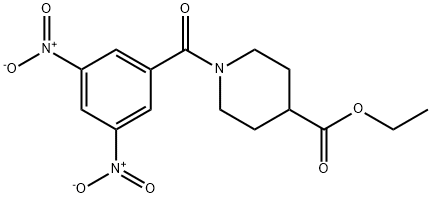 ethyl 1-(3,5-dinitrobenzoyl)piperidine-4-carboxylate Structure