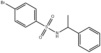 4-bromo-N-(1-phenylethyl)benzenesulfonamide 结构式