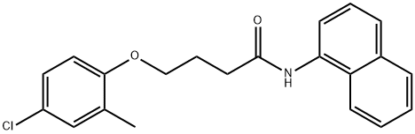 4-(4-chloro-2-methylphenoxy)-N-naphthalen-1-ylbutanamide Structure