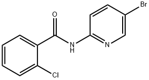 N-(5-bromopyridin-2-yl)-2-chlorobenzamide 化学構造式