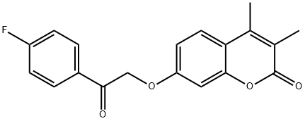 7-[2-(4-fluorophenyl)-2-oxoethoxy]-3,4-dimethylchromen-2-one|