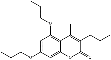 4-methyl-5,7-dipropoxy-3-propylchromen-2-one 结构式