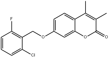 7-[(2-chloro-6-fluorophenyl)methoxy]-3,4-dimethylchromen-2-one|