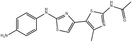 N-[5-[2-(4-aminoanilino)-1,3-thiazol-4-yl]-4-methyl-1,3-thiazol-2-yl]acetamide|N-(2-((4-氨基苯基)氨基)-4'-甲基-[4,5'-联噻唑]-2'-基)乙酰胺