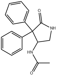 N-(5-oxo-4,4-diphenylpyrrolidin-3-yl)acetamide Structure