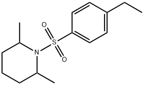 1-(4-ethylphenyl)sulfonyl-2,6-dimethylpiperidine Structure