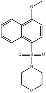 4-(4-methoxynaphthalen-1-yl)sulfonylmorpholine,325812-37-1,结构式