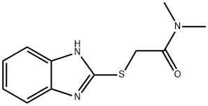 2-(1H-benzimidazol-2-ylsulfanyl)-N,N-dimethylacetamide Structure