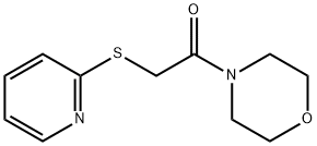 1-morpholin-4-yl-2-pyridin-2-ylsulfanylethanone Structure