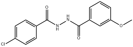 N'-(4-chlorobenzoyl)-3-methoxybenzohydrazide 结构式