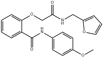 2-[2-(furan-2-ylmethylamino)-2-oxoethoxy]-N-(4-methoxyphenyl)benzamide|