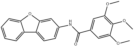 N-dibenzofuran-3-yl-3,4,5-trimethoxybenzamide Structure