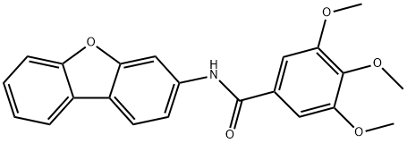 N-dibenzofuran-3-yl-3,4,5-trimethoxybenzamide 化学構造式