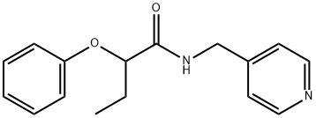 2-phenoxy-N-(pyridin-4-ylmethyl)butanamide Structure