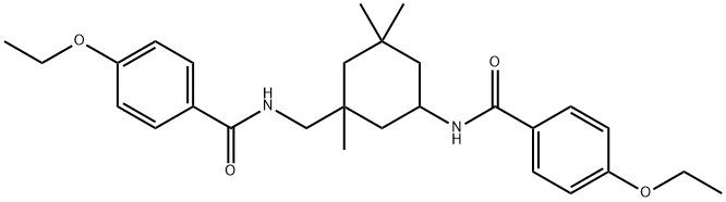 4-ethoxy-N-[[5-[(4-ethoxybenzoyl)amino]-1,3,3-trimethylcyclohexyl]methyl]benzamide Structure