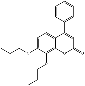 4-phenyl-7,8-dipropoxychromen-2-one Structure