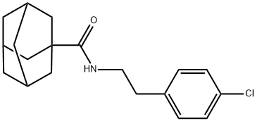 N-[2-(4-chlorophenyl)ethyl]adamantane-1-carboxamide 结构式