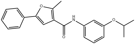 2-methyl-5-phenyl-N-(3-propan-2-yloxyphenyl)furan-3-carboxamide Structure